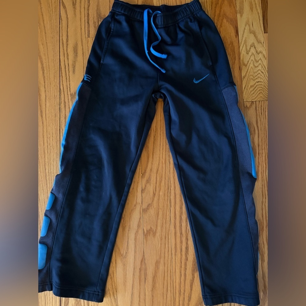 Nike Kids Blue Joggers Sweatpants with Blue Accents size large